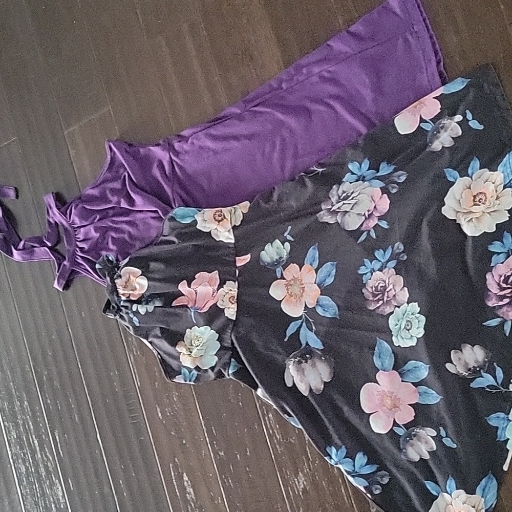 Girl's Halter Neck Sleeveless Casual Sundress A-line Dress with Pockets (2)